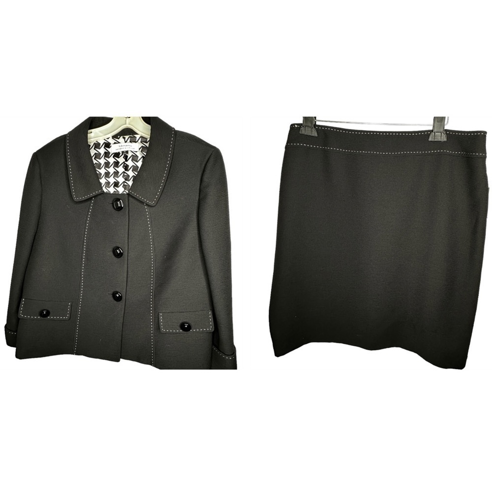 Tahari ASL Black Skirt‎ Set nwt